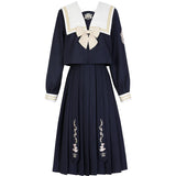Plataz Morning Bell Bunnies Drum JK Uniform Skirt Basic Orthodox Sailor Suit Academy Style Set 6478