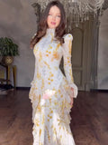 Plataz Elegant And Elegant Temperament Long-Sleeved Long-Sleeved Dress Dress For Women In Soft Dress