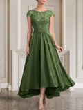 Plataz Scoop Floor-Length Lace Chiffon Mother of the Bride Dress With HZ1007