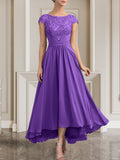 Plataz Scoop Floor-Length Lace Chiffon Mother of the Bride Dress With HZ1007