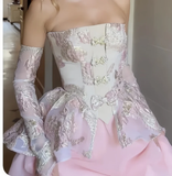 Plataz Strapless Short Prom Dress Cute Homecoming Dress Birthday Dress HZ1007