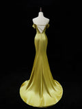 Elegant Satin Mermaid Evening Gown Strapless 3D Flowers Party Dress Long Formal Dress HZ1024
