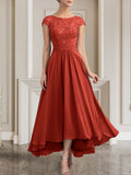 Plataz Scoop Floor-Length Lace Chiffon Mother of the Bride Dress With HZ1007