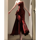 Plataz Sheath Spaghetti Straps Burgundy Holiday Dress Birthday Dresses Birthday Outfit SD1300 HZ0628