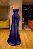 Plataz Sleeveless Spaghetti Strap Prom Dress Mermaid With Ruffles Prom Dresses SD1341 HZ0628