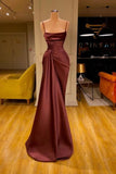 Plataz Sleeveless Spaghetti Strap Prom Dress Mermaid With Ruffles Prom Dresses SD1341 HZ0628