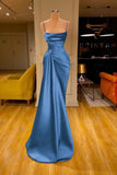 Plataz Sleeveless Spaghetti Strap Prom Dress Mermaid With Ruffles Prom Dresses SD1341 HZ0628