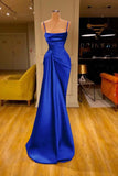 Plataz Sleeveless Spaghetti Strap Prom Dress Mermaid With Ruffles Prom Dresses SD1341 HZ0628