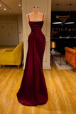 Plataz Sleeveless Spaghetti Strap Prom Dress Mermaid With Ruffles Prom Dresses SD1341 HZ0628