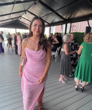 Plataz Sweetheart Sleeveless Mermaid Satin Long Evening Prom Dresses SD1587 HZ0628