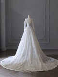 Plataz A line Off The Shoulder White Lace Long Wedding Dresses Brides Dress SD1660 HZ0628