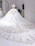 Plataz Ball Gown Off The Shoulder Short Sleeves Sequin White Wedding Dresses Brides Dress SD1955 HZ0628
