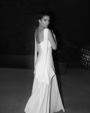 Plataz A line Strapless White Chiffon Long Evening Dress Prom Dresses SD2072 HZ0628