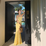 Plataz Mermaid Spaghetti Straps Long Lace Party Dresses Prom Dresses SD2461 HZ0628