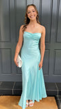 Plataz Light Blue Bodycon Evening Party Dress Prom Dresses SD2463 HZ0628