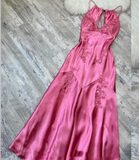 Plataz Mermaid Spaghetti Straps Backless Long Party Dresses Prom Dresses SD2710 HZ0628