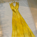 Plataz Mermaid Spaghetti Straps Backless Long Party Dresses Prom Dresses SD2714 HZ0628