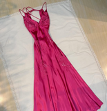 Plataz Mermaid Spaghetti Straps Backless Long Party Dresses Prom Dresses SD2714 HZ0628