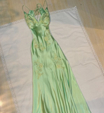 Plataz Mermaid Spaghetti Straps Backless Long Party Dresses Prom Dresses SD2714 HZ0628