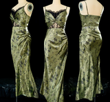 Plataz Sheath Spaghetti Straps Green Lace Ankle Length Prom Dresses Birthday Outfits SD479 HZ0628