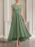 Plataz Scoop Floor-Length Lace Chiffon Mother of the Bride Dress With HZ1007