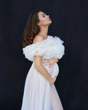 Plataz Maternity Robe For Photo Shoot Tulle Pregnancy photoshoot HZ1007