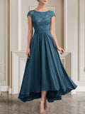 Plataz Scoop Floor-Length Lace Chiffon Mother of the Bride Dress With HZ1007