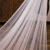 Plataz white Ivory 3*3 Meter Cathedral wedding veils Lace Appliques Bridal HZ1007
