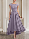 Plataz Scoop Floor-Length Lace Chiffon Mother of the Bride Dress With HZ1007