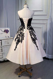 Plataz Satin Sweetheart Lace Short Prom Dresses Homecoming dresses HZ1007