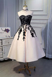Plataz Satin Sweetheart Lace Short Prom Dresses Homecoming dresses HZ1007