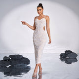 Plataz Cutout Sequin Beaded Gown ¨C Glamorous Evening HZ1007