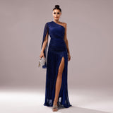 Plataz Long Sleeve Slit Gown ¨C Elegant Evening HZ1007