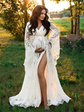 Plataz Boho Lace Summer Maternity Dress Perfect for Outdoor Photoshoots Maternity