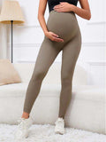 Plataz Solid Color High Waist Support Belts Daily Casual Sport Fashion Maternity Leggings Maternity
