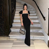 Plataz Waterfall Rhinestone Bandage Dress Prom HZ1007