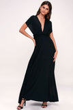 Plataz High Waist A-Line Infinity Maxi Prom Dress - HZ1007