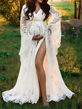Plataz Boho Lace Summer Maternity Dress Perfect for Outdoor Photoshoots Maternity