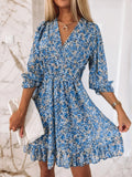 Plataz Size Ruffled Hem Floral Dress Plus Size DJPT