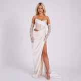 Plataz Sexy Black Strapless Bandage Prom HZ1007