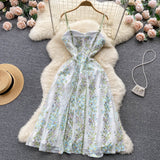 Plataz A line Spaghetti Straps Flower Dress Women Evening Dress HZ1007