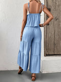 Plataz Cami Top and Wide Leg Pants Set DJPT