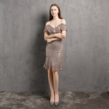 Plataz Neck Little Evening Dress ¨C Elegant Short Socialite Nightclub Women's Party HZ1007