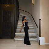 Plataz Slit Sequin Long Dress Prom HZ1007