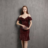 Plataz Neck Little Evening Dress ¨C Elegant Short Socialite Nightclub Women's Party HZ1007