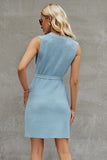 Plataz Round Neck Sleeveless Sweater Dress DJPT