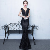 Plataz Evening Dress: Elegant Slim-Fit Fish Tail for Women, Perfect for Autumn/Winter Annual HZ1007