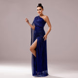 Plataz Long Sleeve Slit Gown ¨C Elegant Evening HZ1007