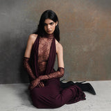 Plataz Patchwork Deep V Ruched Prom HZ1007