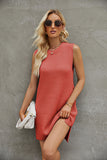 Plataz Round Neck Sleeveless Sweater Dress DJPT